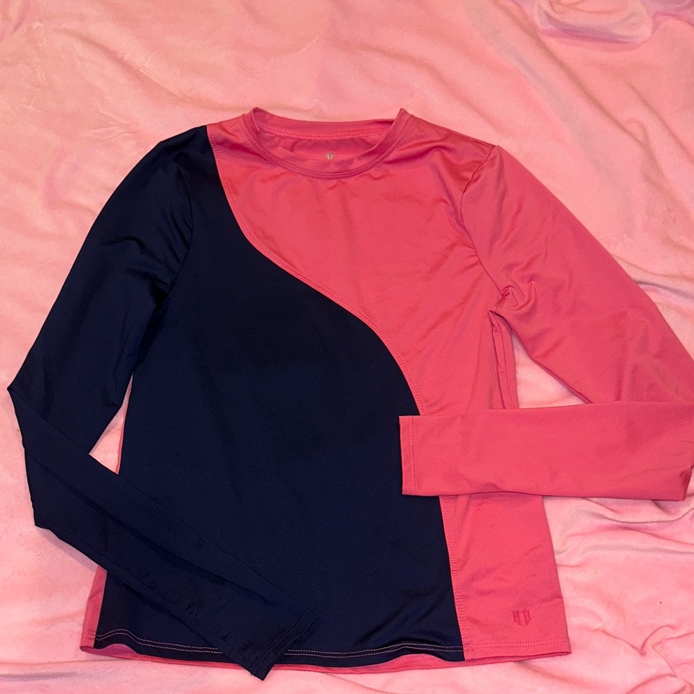 🩷Stylish Pink and Navy Long Sleeve Top🩷